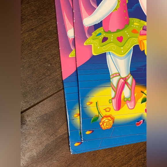 Lisa Frank Ballerina Bunnies Folder Portfolio Unpunched Fantastic World Set Of 2 - Picture 8 of 9